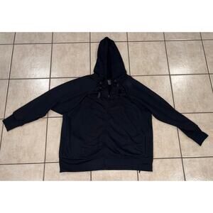Nike dri fit zip up hoodie black XL women’s